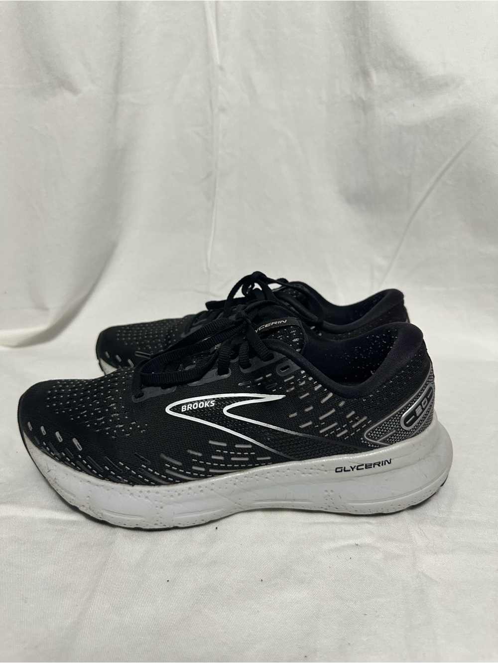 Brooks Black & White Running Sneakers